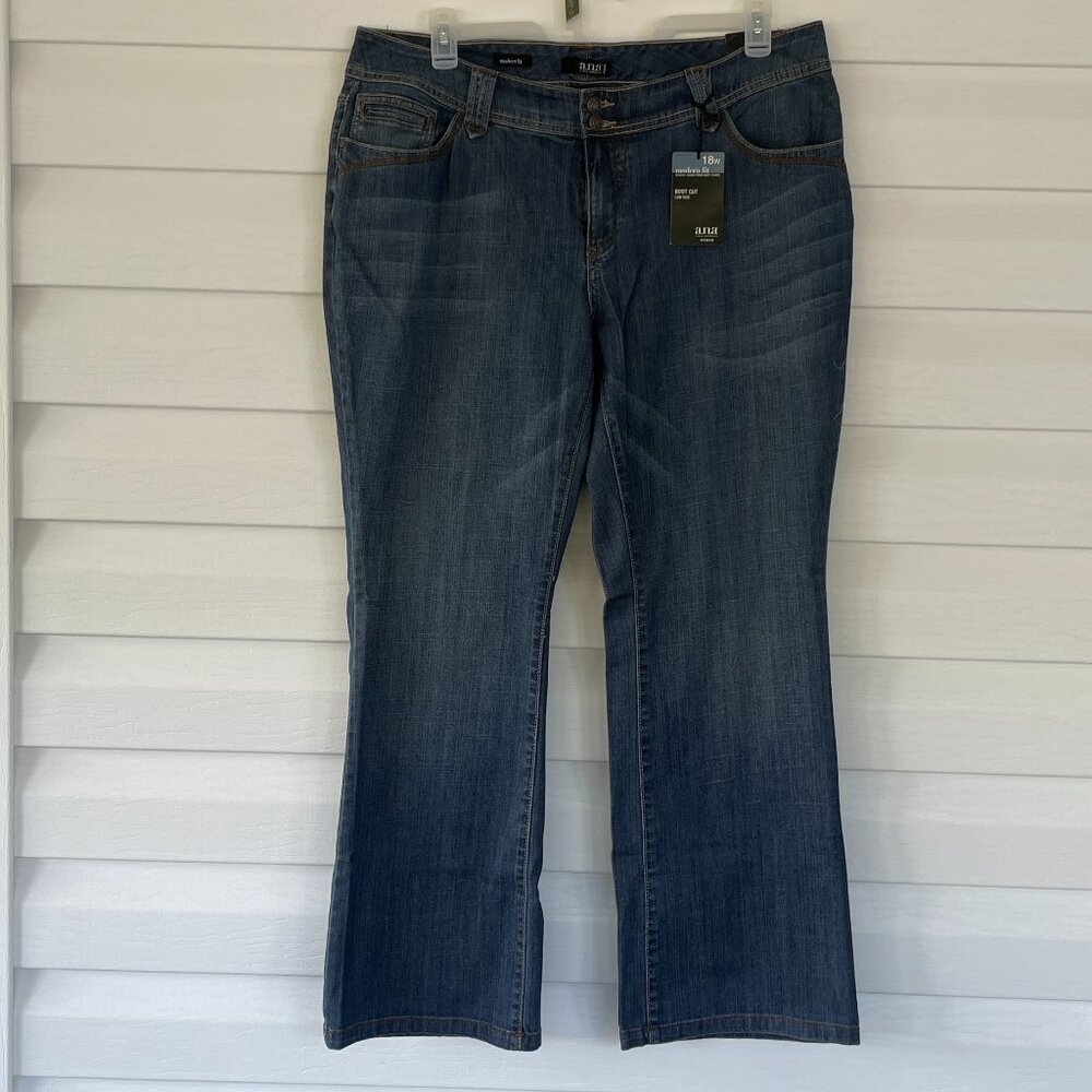 NWT a.n.a. Boot Cut Jeans Plus 18W Medium Wash